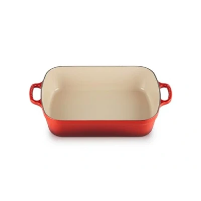 Image of Le Creuset Rectangular Roaster 33cm Cerise