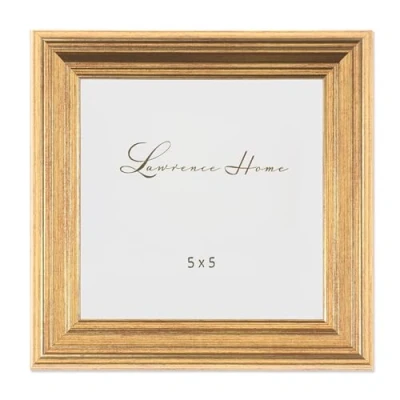 Image of Lawrence Frames 5&quot; L x W Sutter Burnished Gold Picture Frame