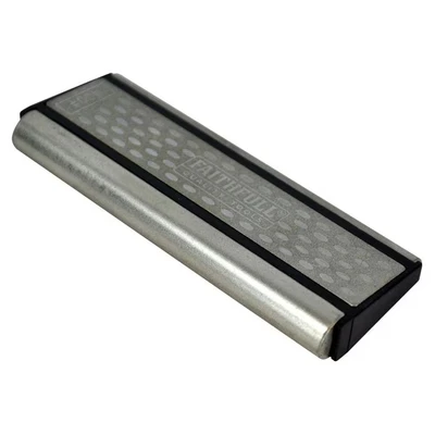 Image of Faithfull FAIDWCARVING 4 Way Curved Diamond Whetstone for Sharpening and Flat Blades as Well Carving Chisels with Two Removable Rods 400G (Coarse) 600G (Medium)
