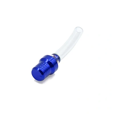 Image of sourcingmap Blue Motorcycle Fuel Tank Gas Cap Valve Vent Breather Hose Pipe
