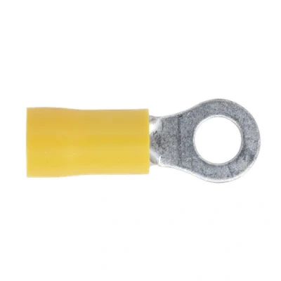 Image of Sealey Easy Entry Ring Terminal Ø5.3mm (2BA) Yellow Pack of 100