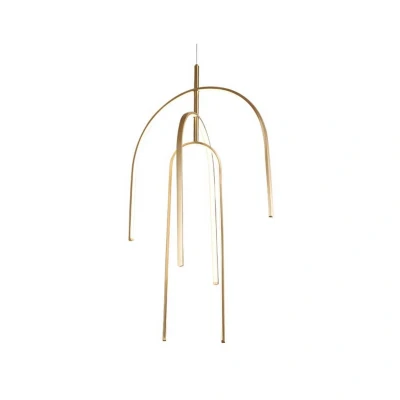 Image of Ergates Ceiling Pendant Light LED 80W 3000K Gold