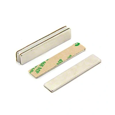 Image of Adhesive N42 Neodymium Magnet for Arts, Crafts, Model Making, DIY, Hobbies, Office, and Home 50mm x 10mm 2mm thick 5.5kg Pull North Pack of 10