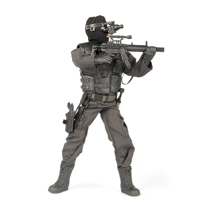 Image of WORLD PEACEKEEPERS from Peterkin 12&quot; Navy Seal Night Ops Action Figure &amp; Accessories 1:6 Scale Figures Ages 3+