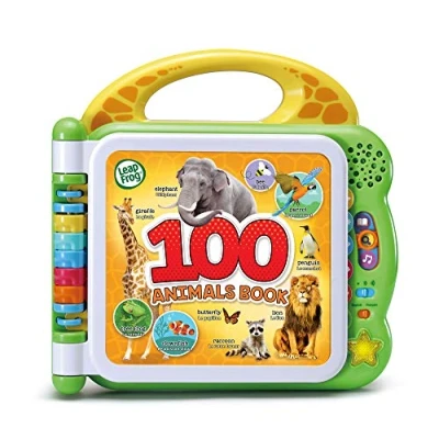 Image of LeapFrog 100 Animals Book, Baby Book with Sounds and Colours for Sensory Play, Educational Toy Kids, Preschool Bilingual Learning Games Boys Girls Aged 18 Months, 1, 2, 3 Years