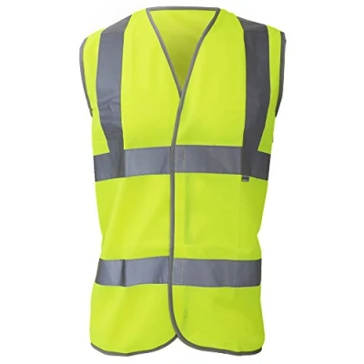 Image of Dickies Highway Safety High Visibility Hi Viz Yellow Waistcoat (Large Chest 44&quot; 46&quot;)