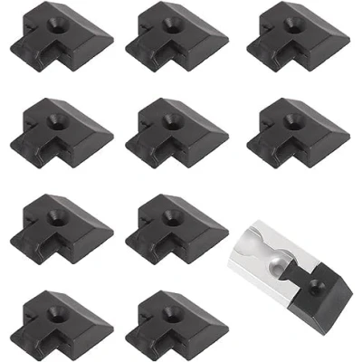 Image of Oldbones L Track End Caps,L Caps,Motorcycle Tie Down Rail Recessed Caps for transport Square(10PCS)