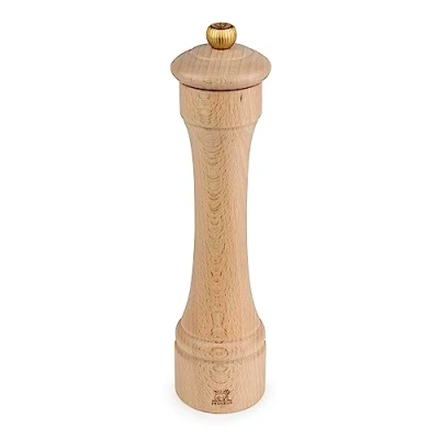 Image of Peugeot Hostellerie Manual Pepper Mill Adjustable Grinder Beechwood, Natural, 22 cm