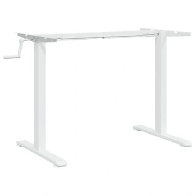 Image of vidaXL Modern Adjustable Steel Desk Frame 94 135 cm Length, 70 114 Height Ergonomic Stand for Home Office/Bedroom/Dorm