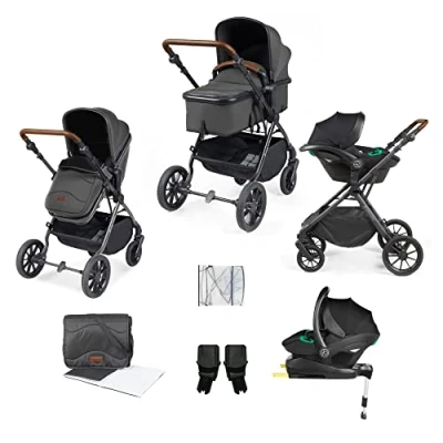 Image of Ickle Bubba Cosmo all in one i Size Travel System Black/Grey/Tan/ Pack 1