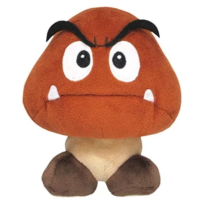 Image of Super Mario AC12 Goomba Sanei Officially Licensed Plush, Multicolour