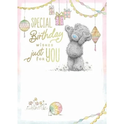 Image of Me To You Tatty Teddy Special Birthday Wishes Just For Card, 5 x 7 inch