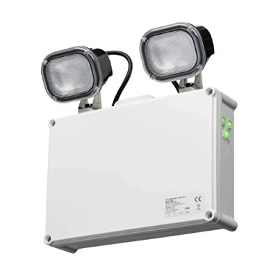 Image of KnightsBridge 230V IP65 2 x 3W LED Twin Emergency Spotlight Self Test