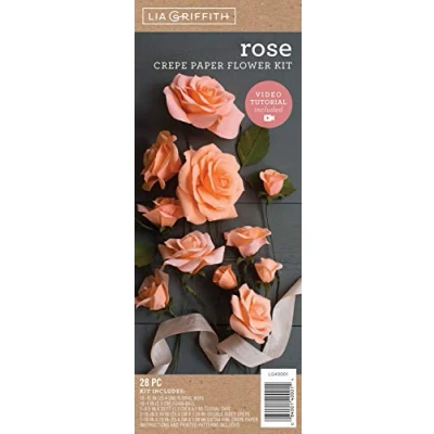 Image of LIA Griffith Flower Crepe KIT Roses, Assorted Colors, One Size