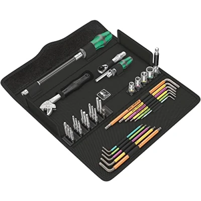 Image of Wera 05134013001 Kraftform Kompakt F 1 screwdriving Tool Set for Window Builders, 35 Pieces, Black