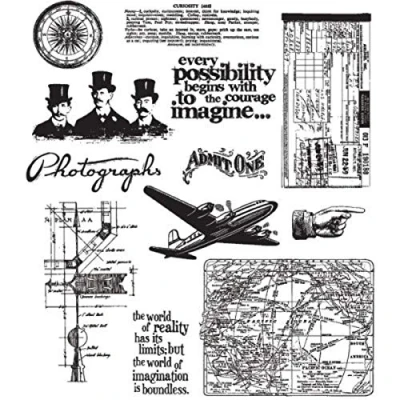 Image of Stampers Anonymous Tim Holtz Warehouse District Stamp, Rubber, Foam