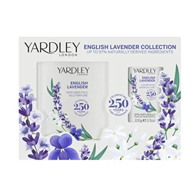 Image of Yardley London English Lavender Talc &amp; Soap Set