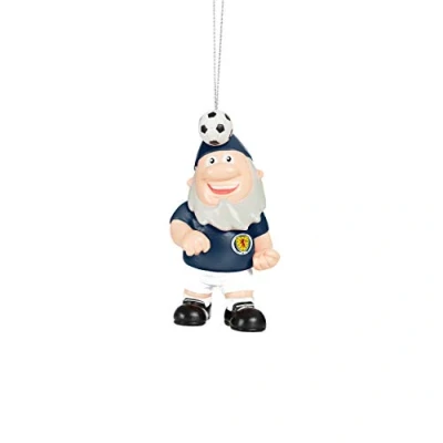 Image of FOCO International Football Scotland Fan Gnome Hanging Christmas Ornament Decoration