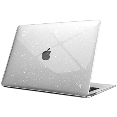 Image of FINTIE Case Compatible with MacBook Air 13.3 inch (2020/2019/2018 Not for 2024) Model A2337(M1)/A2179/A1932, Protective Snap On Hard Shell Cover Fit 13.3&quot; Retina Display Touch ID, Shiny Clear