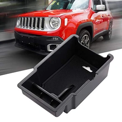 Image of YEE PIN Car Center Console Armrest Box for Renegade 2015 2022 Organizer ABS Materials Storage tray Interior Accessories