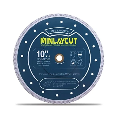 Image of MINLAYCUT Diamond Cutting Disc 250mm Ceramic for Porcelain Tile Marble Artificial Stone