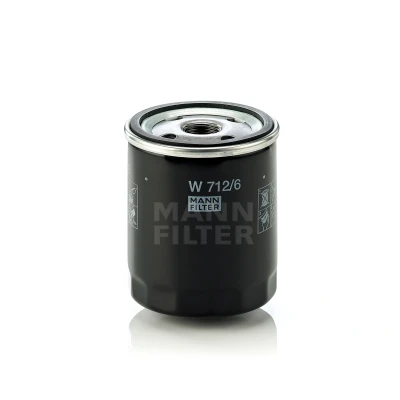 Image of 6911952 Oil Filter MANN W 712/6 3/4 16 UNF Spin on BMW: 3 Saloon, Convertible, Touring