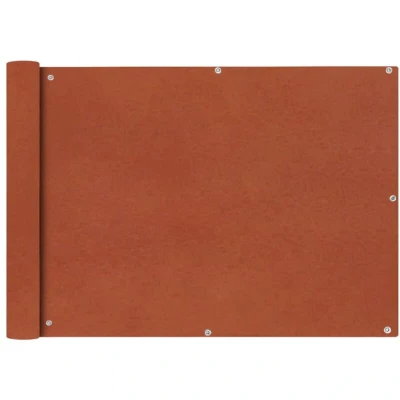 Image of vidaXL Balcony Screen Oxford Fabric 75x600 cm Terracotta