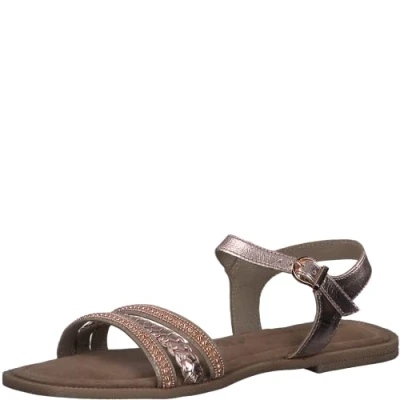 Image of Marco Tozzi Women&#039;s 2 28118 20 Leather Sandals, Rose Gold Cb, 4 UK