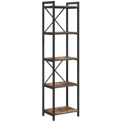 Image of vidaXL Bookcase Smoked oak 40 x 30 153 cm Engineered wood