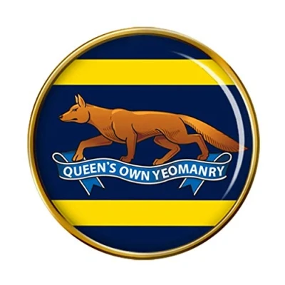 Image of Queen&#039;s Own Yeomanry, British Army Pin Badge