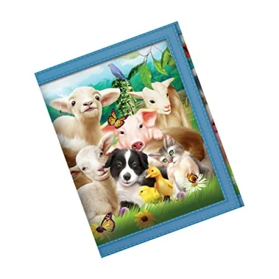 Image of 3D LiveLife Wallets Baby Farm Animals from Deluxebase. Lenticular Cute Wallet. Cash, Coin and Card Holder with Artwork Licensed Renowned Artist Michael Searle