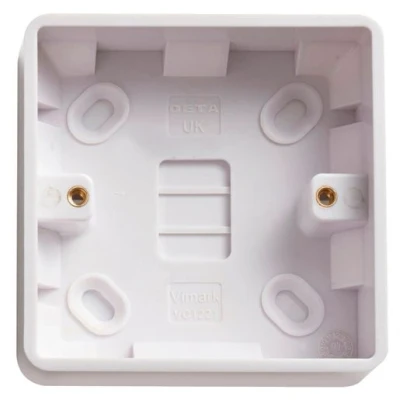 Image of Vimark Curve 1 Gang 25mm Surface Pattress Box Vc1221