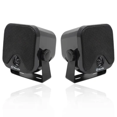 Image of Herdio 120W Outdoor Speakers Waterproof 4 Inches Marine Grade Mount For Home, Boat, Poolside, Patio, Indoor