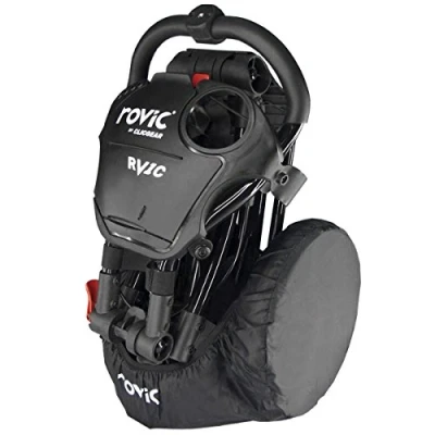 Image of Rovic RV1C Golf Trolley Wheel Cover,Black