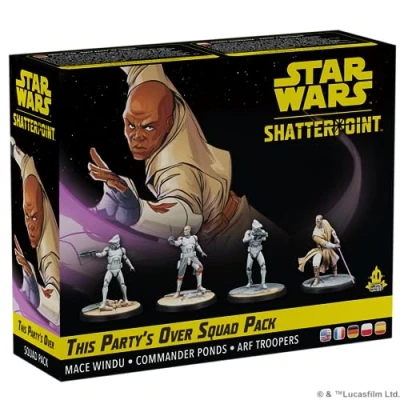 Image of Atomic Mass Games Star Wars Shatterpoint This Party&#039;s Over (Mace Windu) Squad Pack Tabletop Miniatures Game Ages 14+ 2 Players 90 Minutes Playing Time
