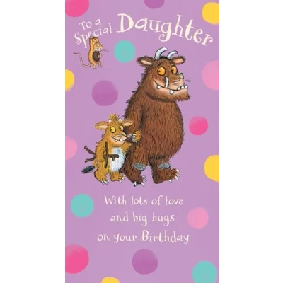 Image of The Gruffalo Daughter Birthday Card, Card Gruffalo, Happy Daughter, Multi, 9 x 5, GR014