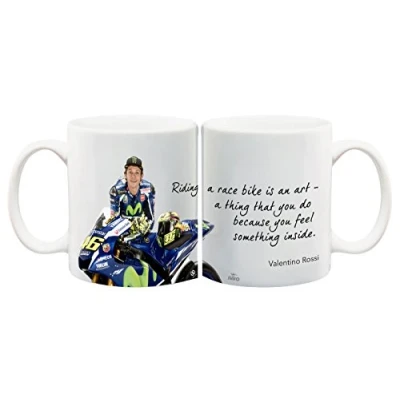 Image of Juko Valentino Rossi Quote 1275 Motorbike Racing Coffee Tea Cup