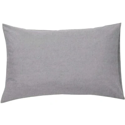 Image of Super Soft Flannelette Pillow Cases 2 Pack, 100% Brushed Cotton Pillowcases Pair Housewife Plain Bedroom Covers 50 x 75cm (50 75 cm, Grey)