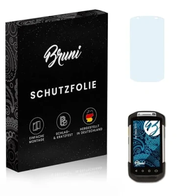 Image of Bruni Screen Protector compatible with Zebra TC77 Film, crystal clear Protective Film (2X)
