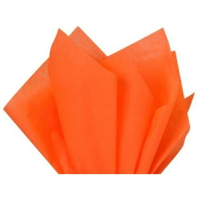 Image of A3 Tissue Paper 50 Sheets for Gift Wrap Party Craft Acid Free (Orange)