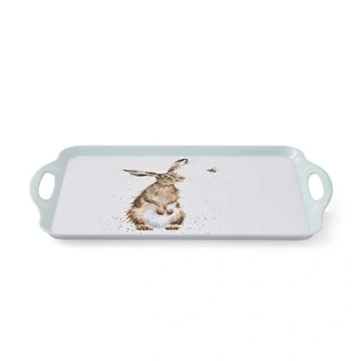 Image of Wrendale Designs &#039;Hare And The Bee&#039; Large Handled Tray