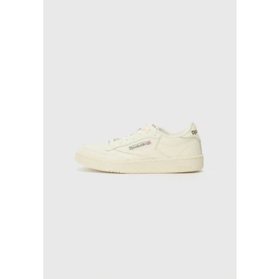 Image of Reebok Classic CLUB C 85 Unisex Trainers, Size: 3.5, Chalk/chalk/army green Leather