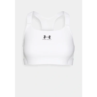 Image of Under Armour High support sports bra, Women&#039;s, Size: XS, White/jet gray