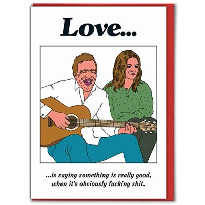 Image of Official Modern Toss Funny Valentines Cards &#039;Love Really Good&#039; Rude Valentines/Birthday for Him Her Boyfriend Girlfriend Husband Wife Partner Sold by Brainbox Candy