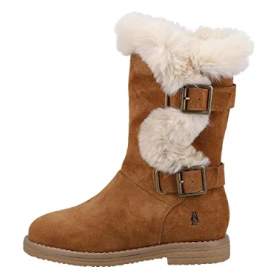 Image of Hush Puppies Women&#039;s Mini Megan Fashion Boot, Tan, 12 UK