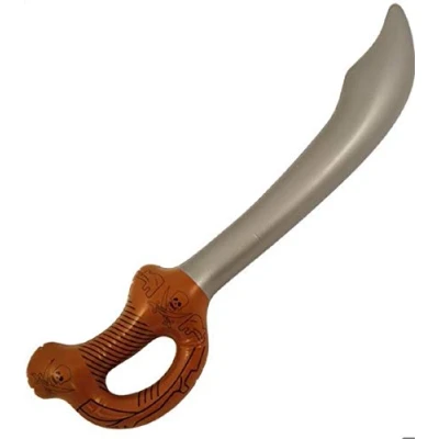 Image of Henbrandt 4 x Inflatable 60cm Pirate Sword Cutlass Fancy Dress Party Prop Accessory