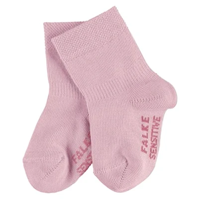 Image of FALKE Unisex Baby Sensitive B SO Cotton With Soft Tops 1 Pair Socks, Pink (Thulit 8663) new eco friendly, 12 18 months