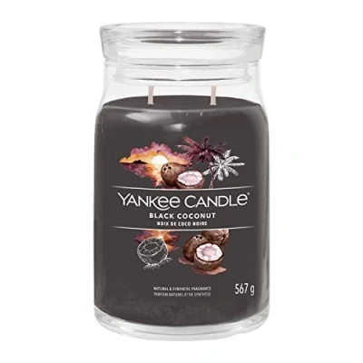 Image of Yankee Candle Signature Scented Black Coconut Large Jar with Double Wicks Soy Wax Blend Long Burning Perfect Gifts for Women, (1701371E)