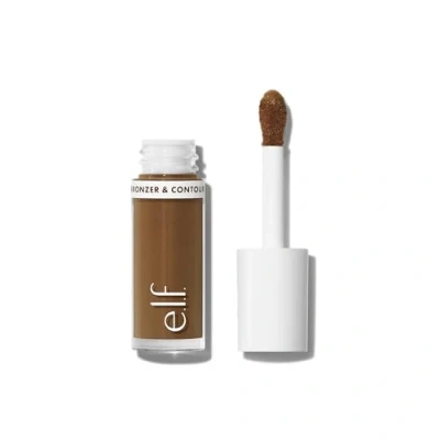 Image of e.l.f. Camo Liquid Bronzer &amp; Contour, Highly Pigmented, Natural Looking Glowy Finish, Long Lasting, Rounded Applicator, Vegan Cruelty Free, 5 Medium