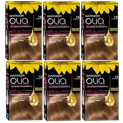 Image of Olia Permanent Hair Dye without Ammonia Blonde 7.0